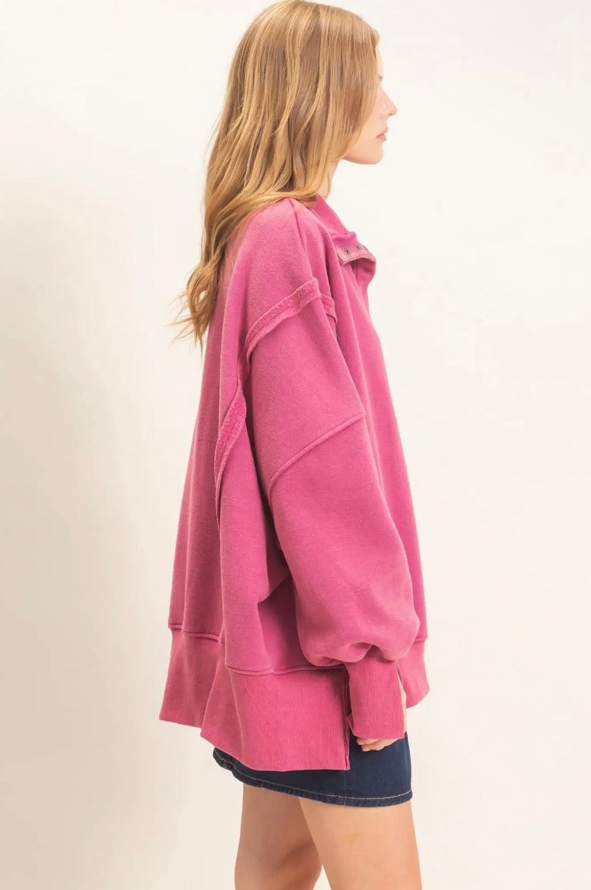 Preorder Mineral Wash Oversized Pullover