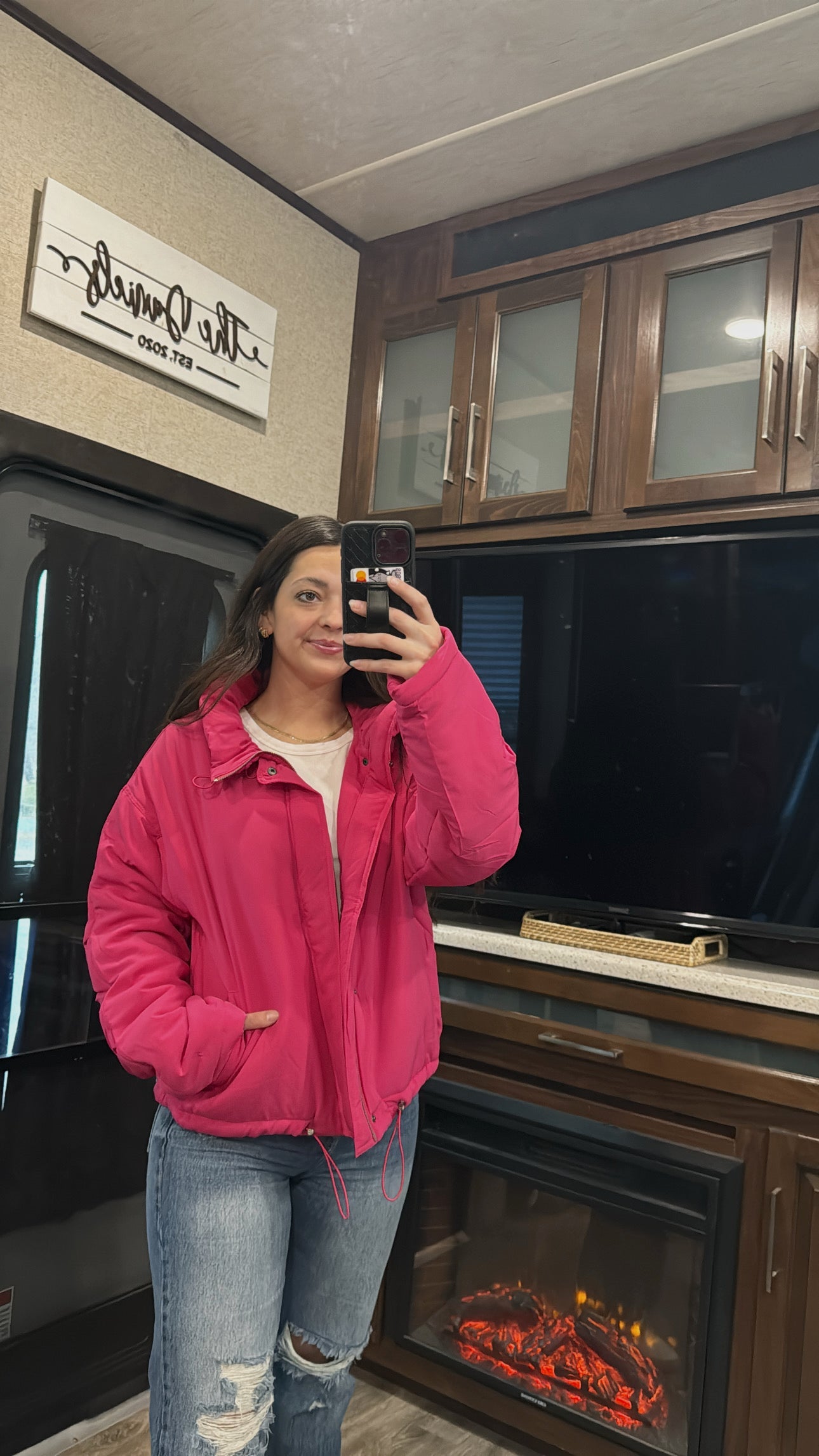 pretty in pink jacket