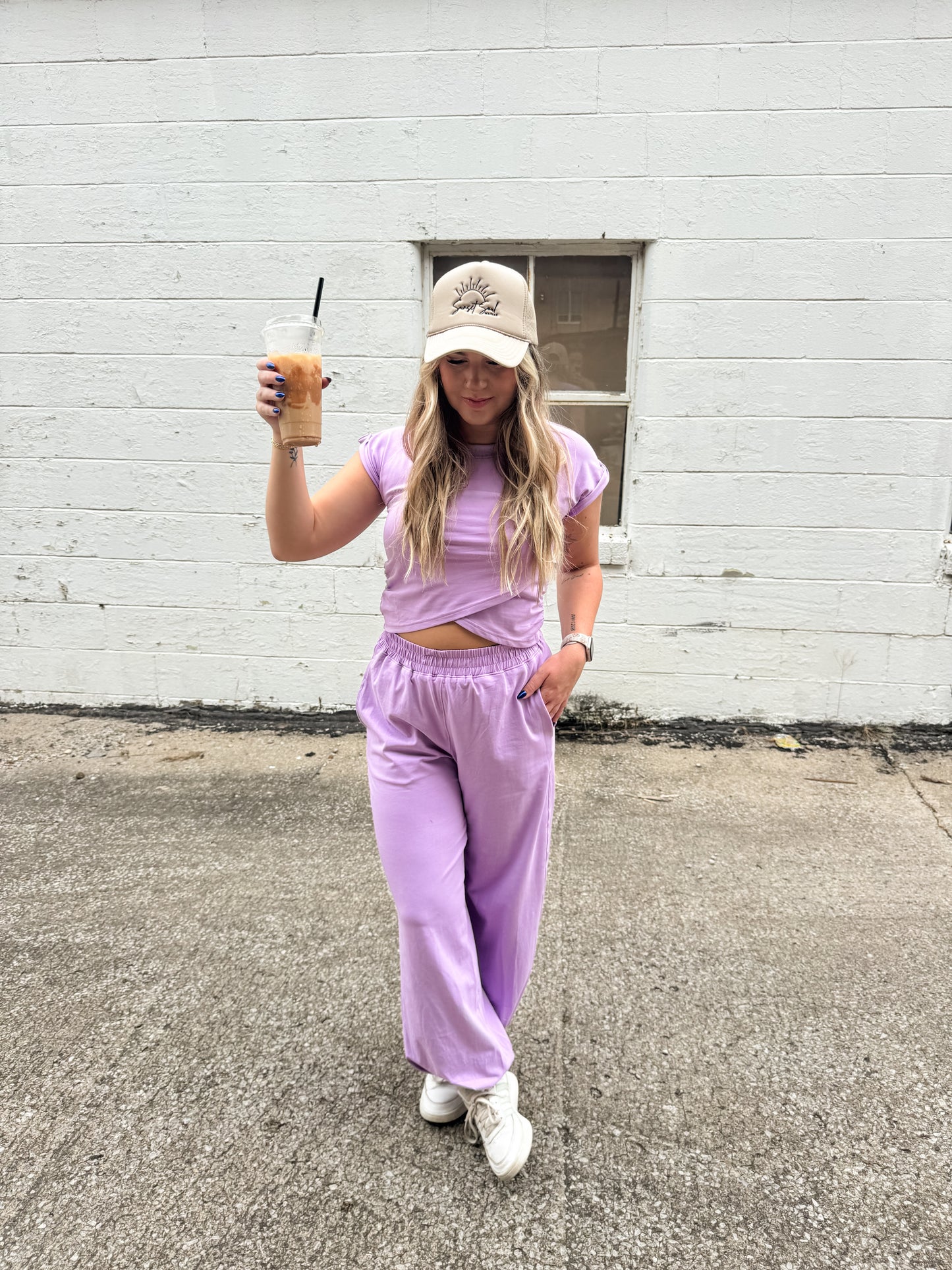 Breezy Lounge Set — Lilac