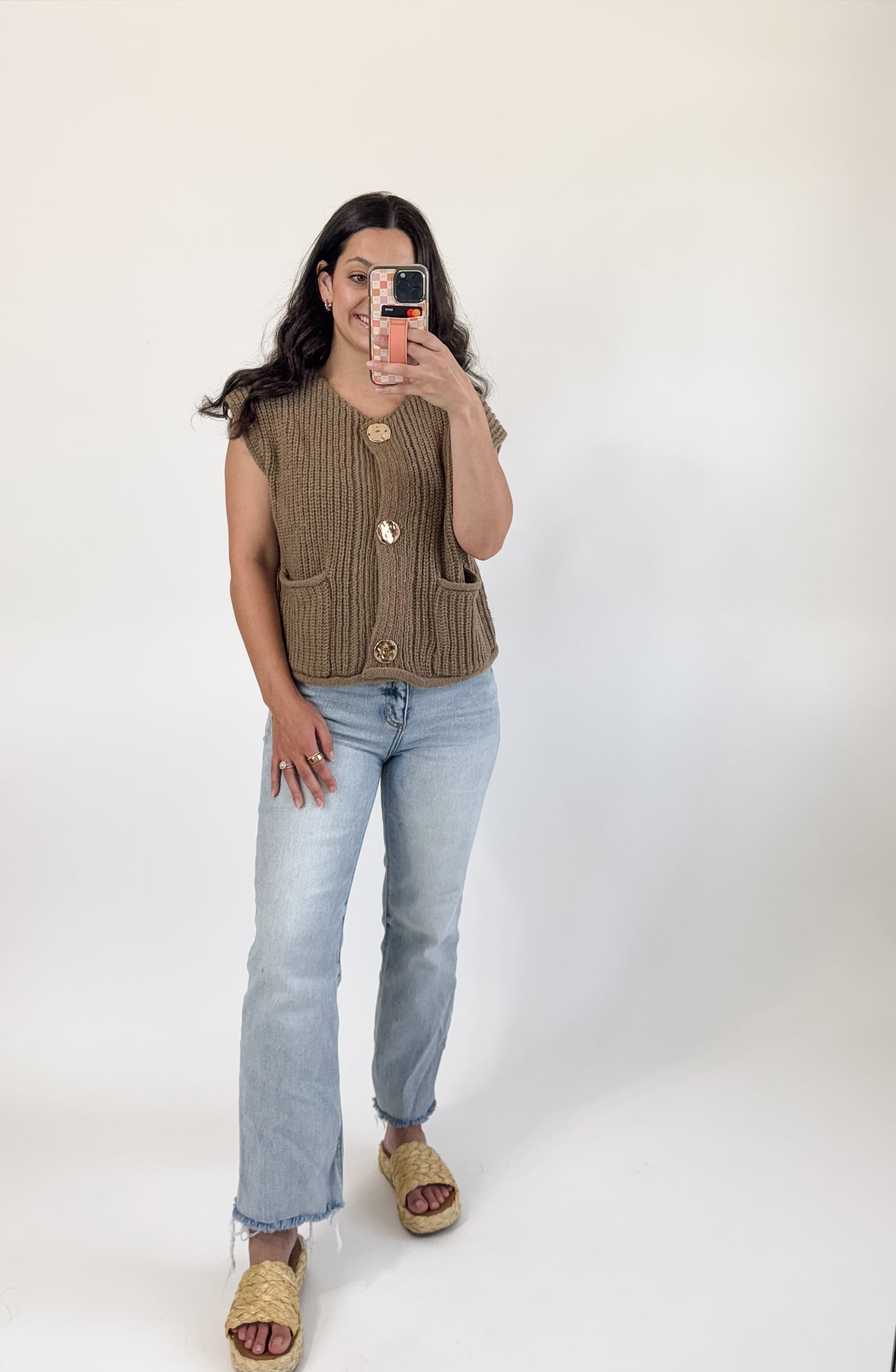 Coffee Run Knit Sweater Top