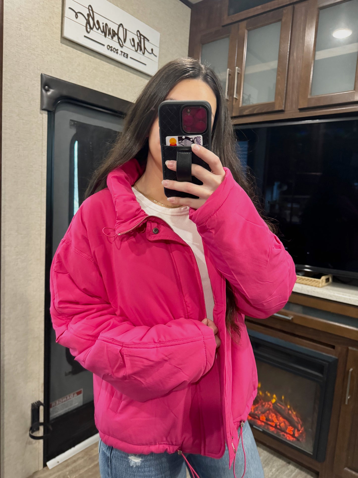 pretty in pink jacket