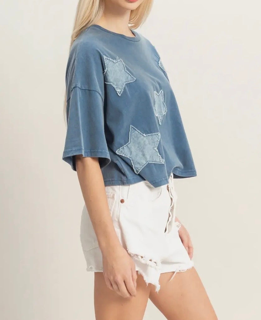 Vintage Star Patch Top