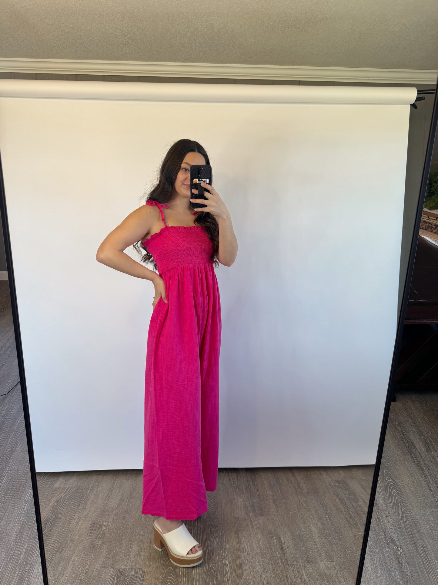 girlie pink jumpsuit