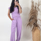 Breezy Lounge Set — Lilac