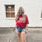 Flag Crochet Sweater Top