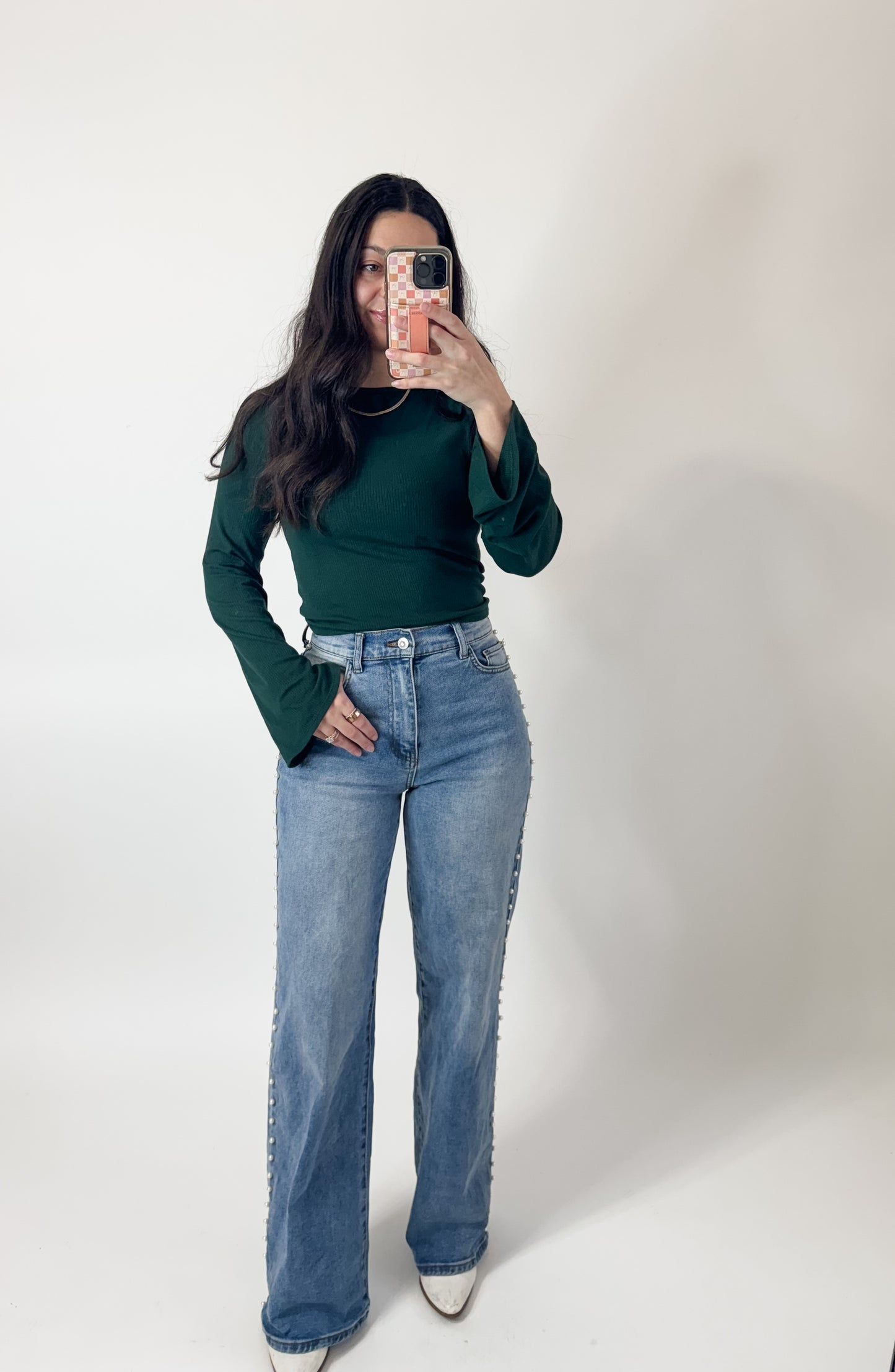 Ribbed Knit Bell Top