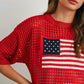PREORDER Flag Crochet Sweater Top