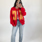 KC Hand Cut Sweatshirt Cardigan PREORDER
