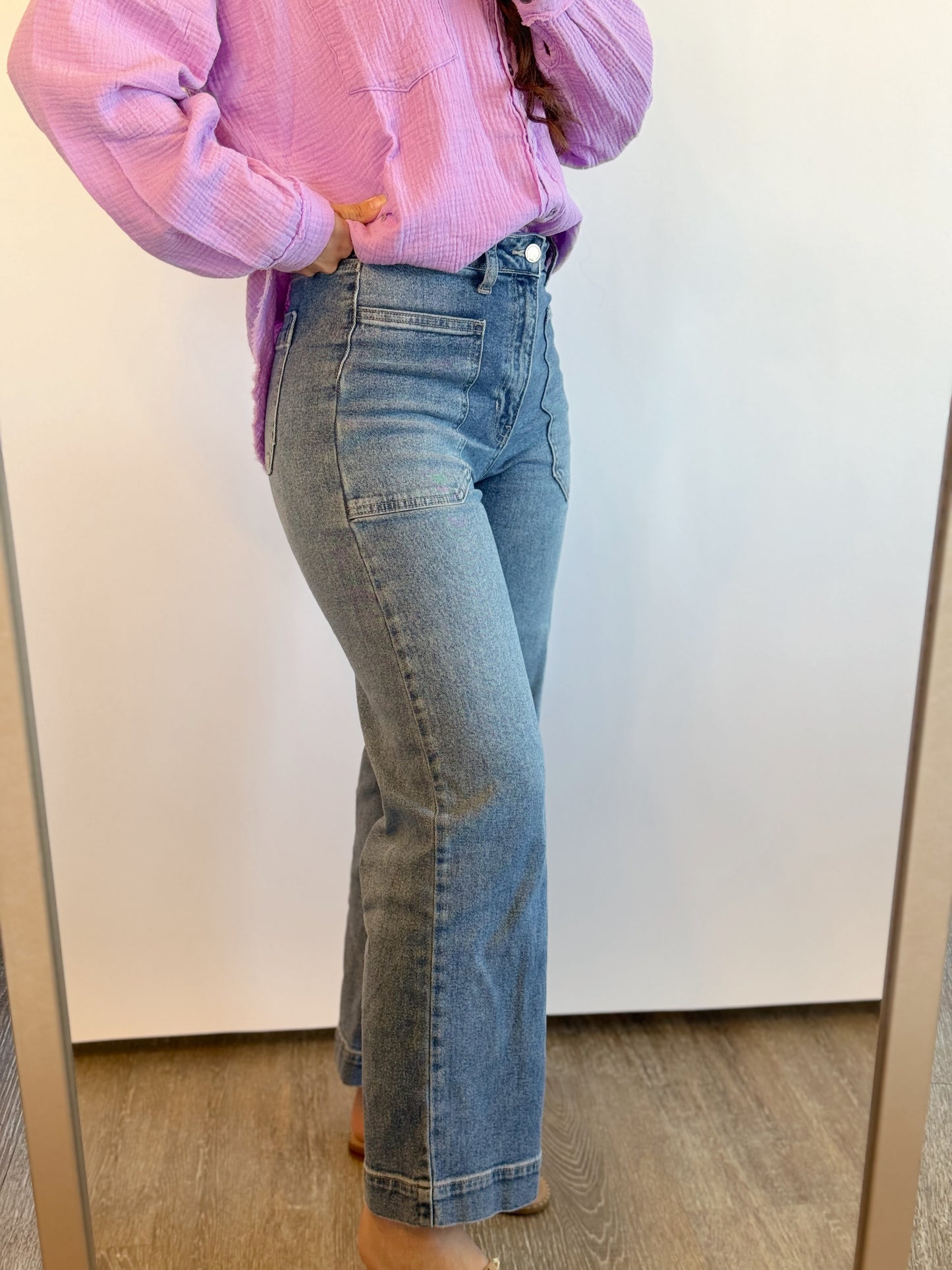 wide leg jeans