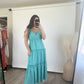 teal summer dress