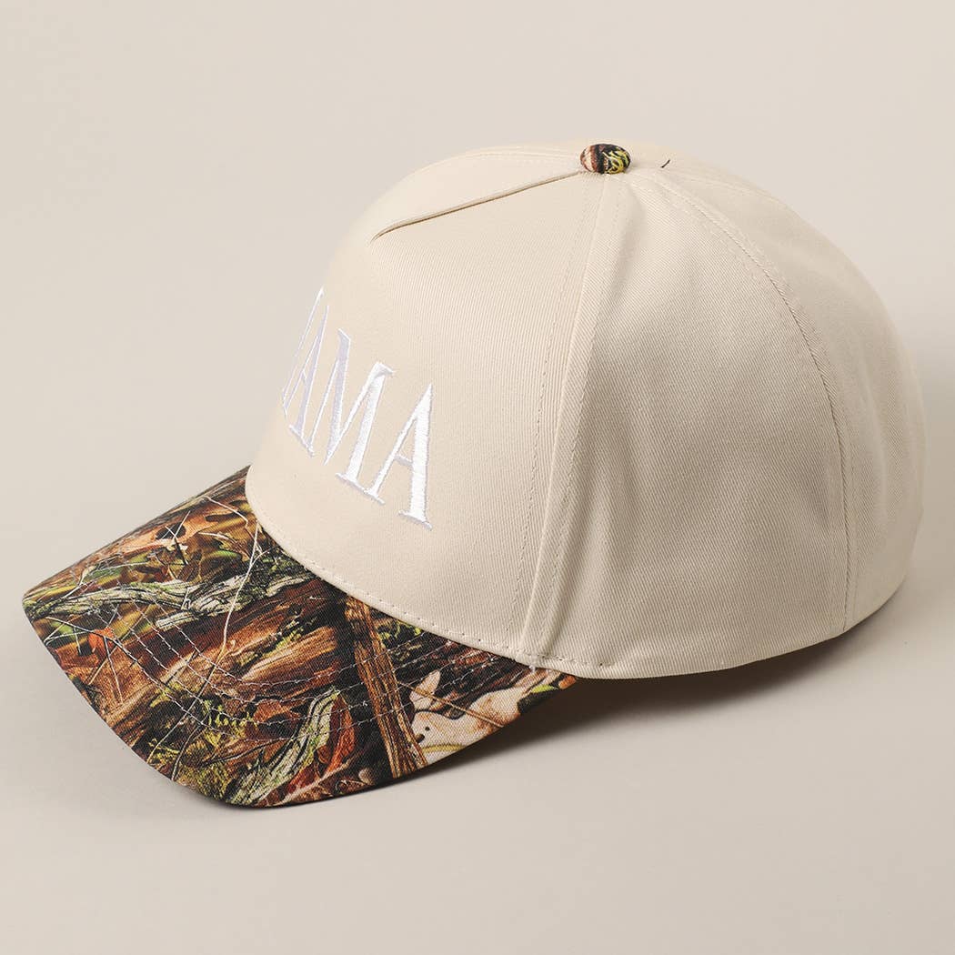 MAMA Embroidery Camo Trucker Hat