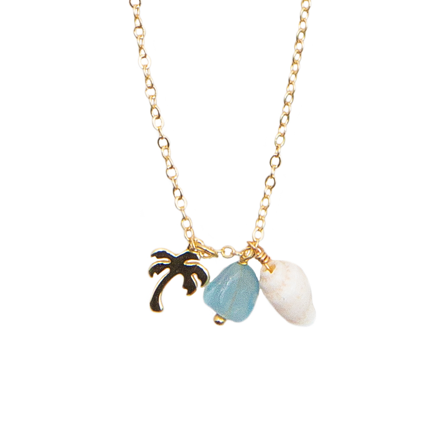 Palm Tree Gold Necklace