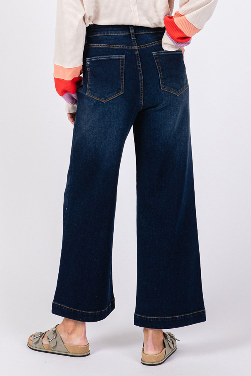 wide leg high waisted jeans