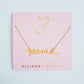 Mama Script Necklace