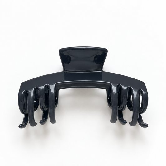Silicone Hair Claw - Ball Cap Friendly: Black