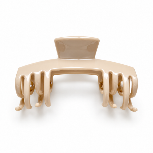 Silicone Hair Claw - Ball Cap Friendly: Latte
