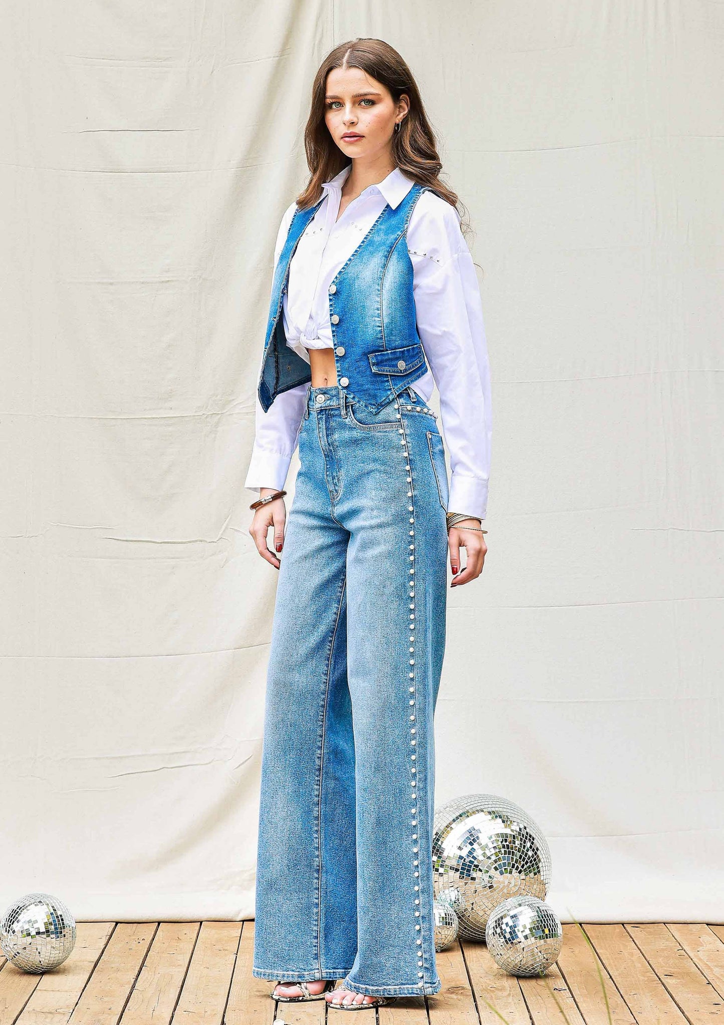 Pearl Wide Leg Jeans