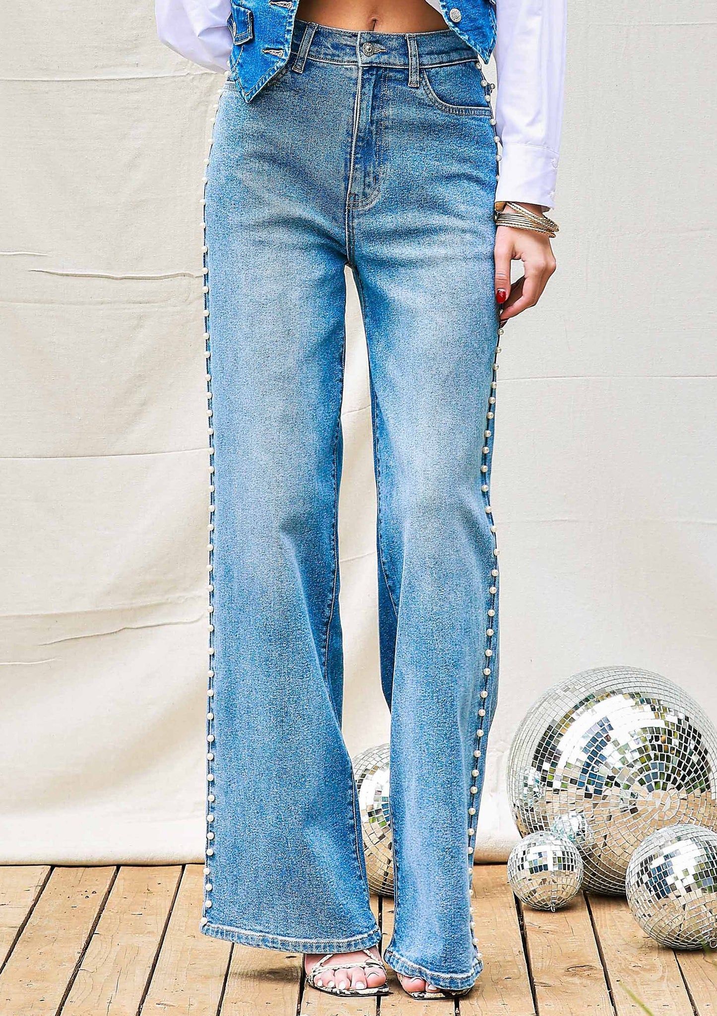 Pearl Wide Leg Jeans