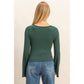 Ribbed Knit Bell Top