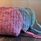 Quilted Paisley + Bandana Cosmetic Pouch – Pink