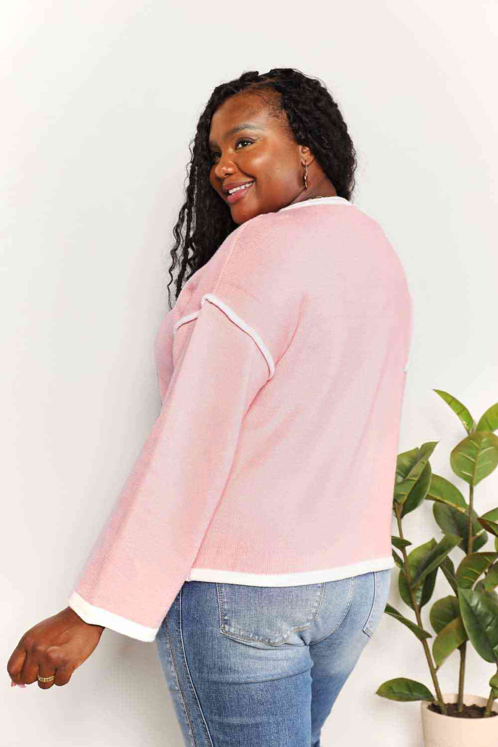 girlie pink sweater